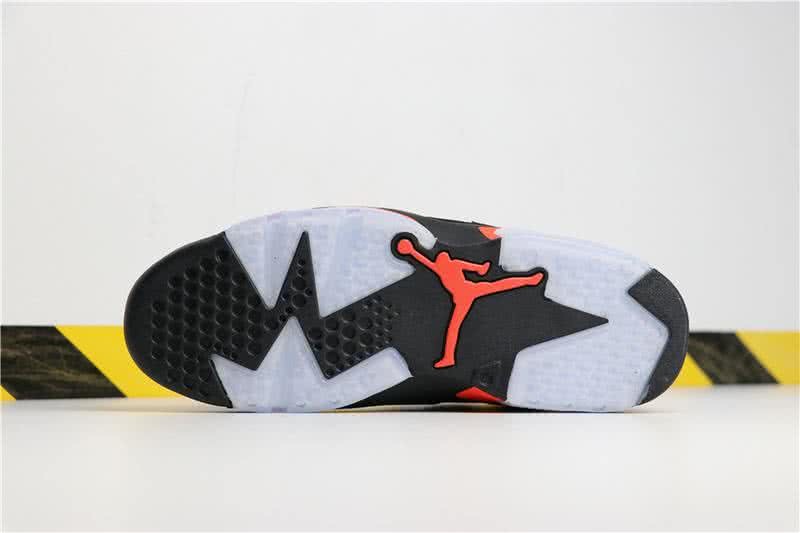 Air Jordan 6 Black Infrared Red Men 4