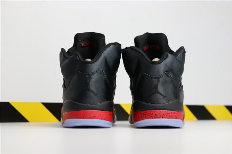 Air Jordan 5 Satin Red And Black Men 5