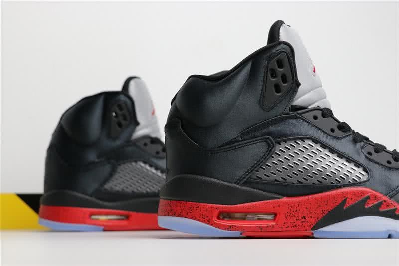 Air Jordan 5 Satin Red And Black Men 6