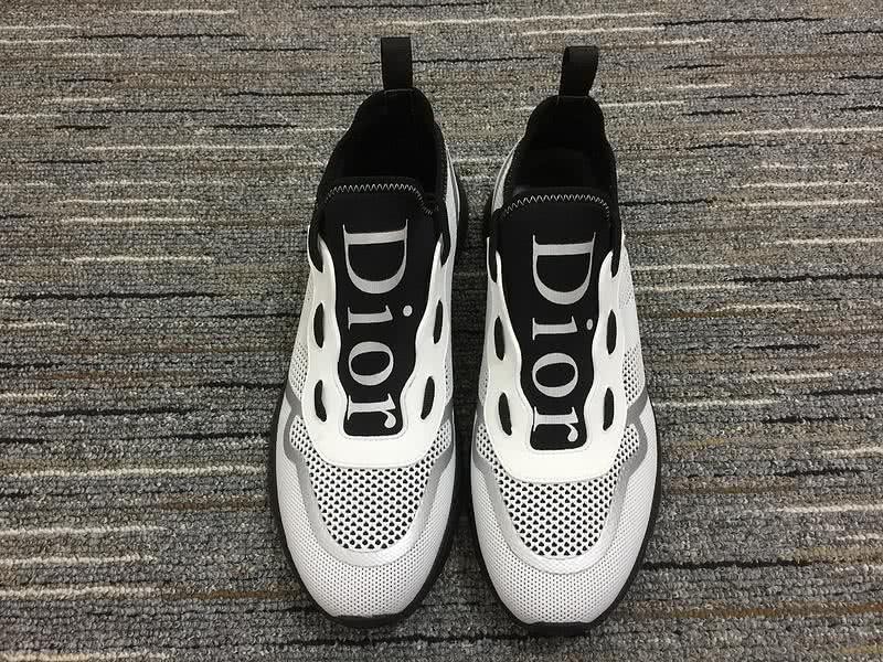 Christian Dior Sneakers 3020  White Grid Black Sole and Upper Men 3