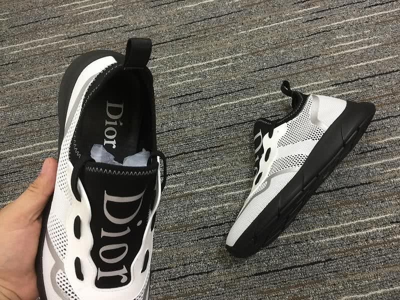 Christian Dior Sneakers 3020  White Grid Black Sole and Upper Men 8