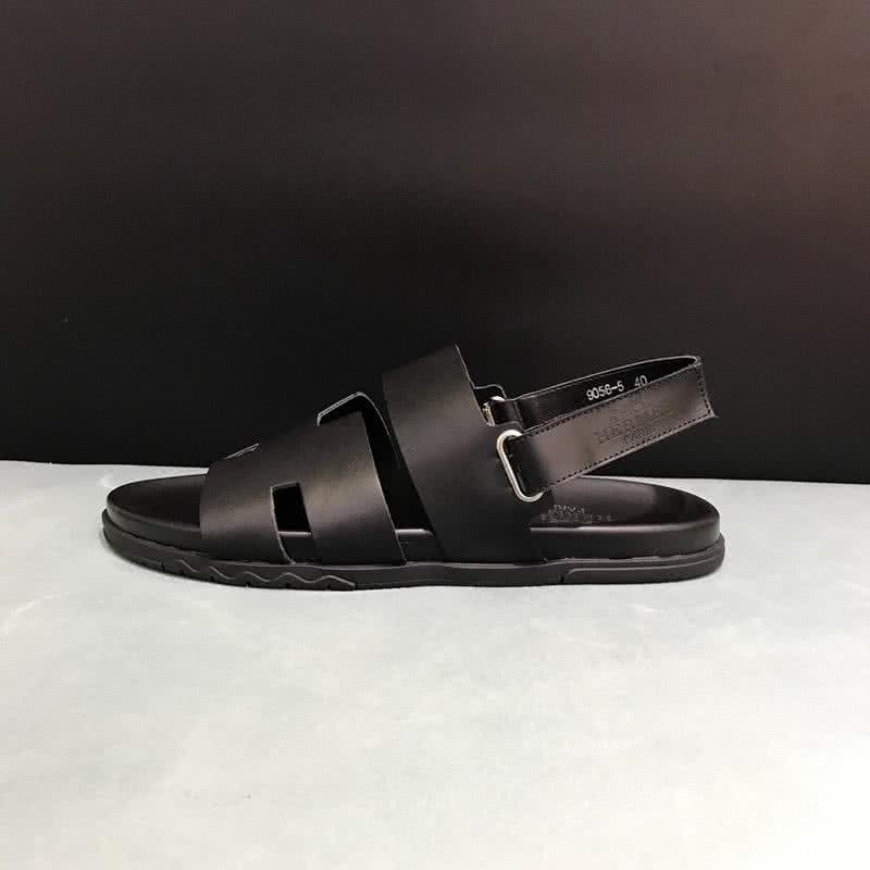Hermes Fashion Comfortable Slipper Cowhide Brown Men 8