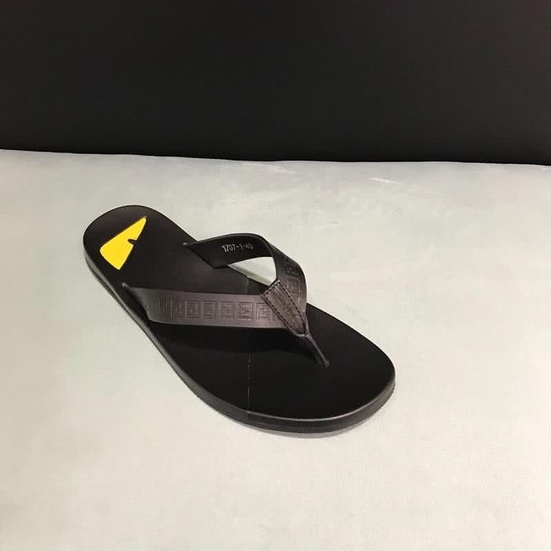 Fendi Flip Flops Yellow Monster Black Men 11