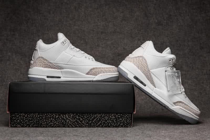 Air Jordan 3 Shoes White And Gold Men 4