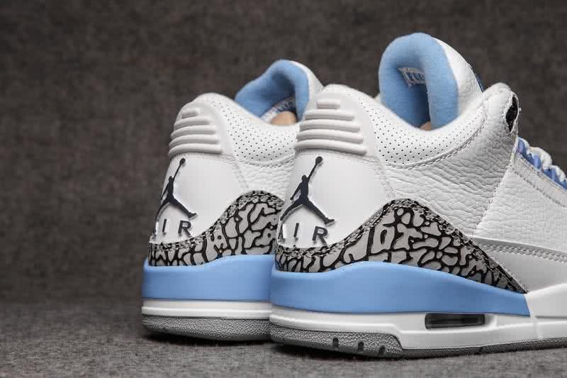 Air Jordan 3 Shoes White And Blue Men 4