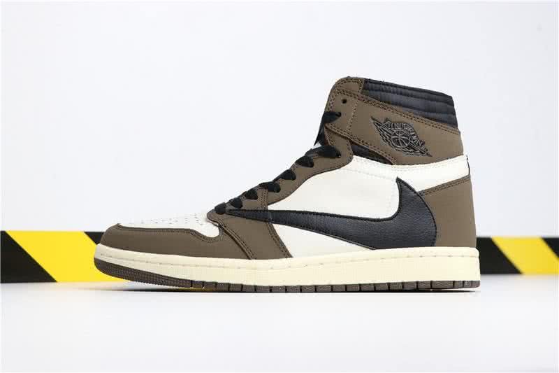 Air Jordan 1 High OG TS SP Brown Black And White Men 1
