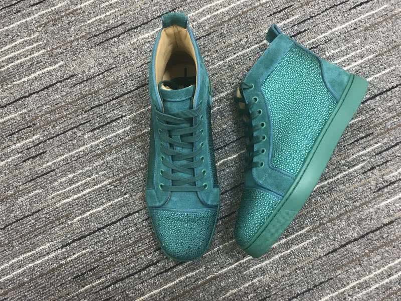 Christian Louboutin Louis Rhinestone Sneaker Blue Men Women 5