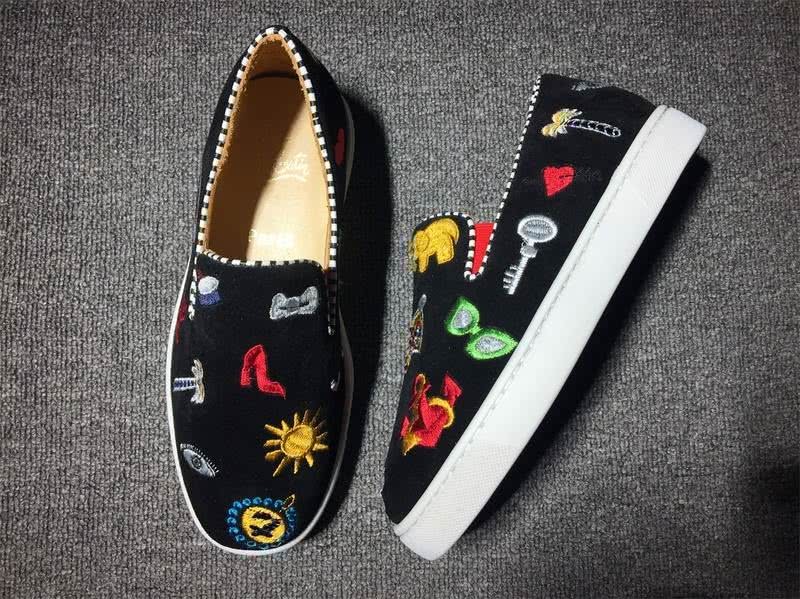 Christian Louboutin Flat Black Loafers Men Women 1