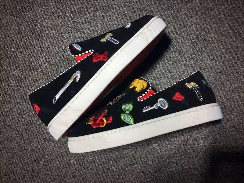 Christian Louboutin Flat Black Loafers Men Women 5