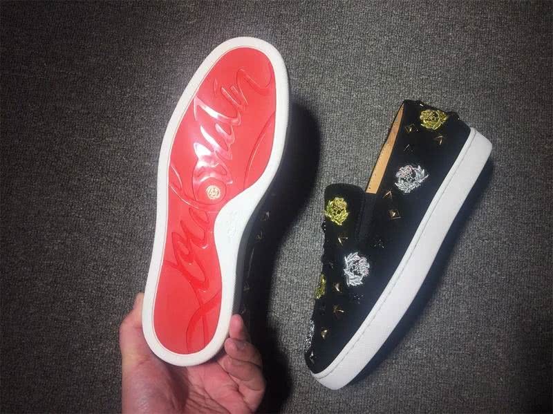 Christian Louboutin Flat Black Loafers Men Women 3