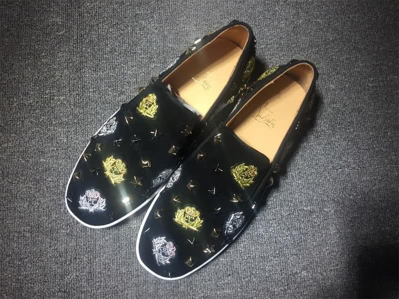 Christian Louboutin Flat Black Loafers Men Women 1