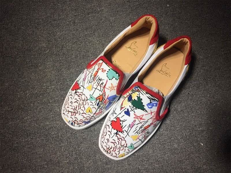 Christian Louboutin Flat White Loafers Men Women 2