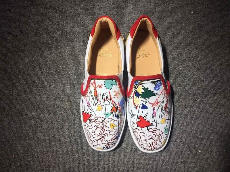 Christian Louboutin Flat White Loafers Men Women 3