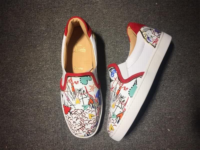 Christian Louboutin Flat White Loafers Men Women 4