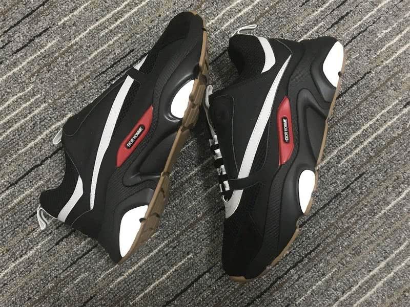 Christian Dior Sneakers 3029 Black and White Cotton Grid Blak Wave Sole  Men 8