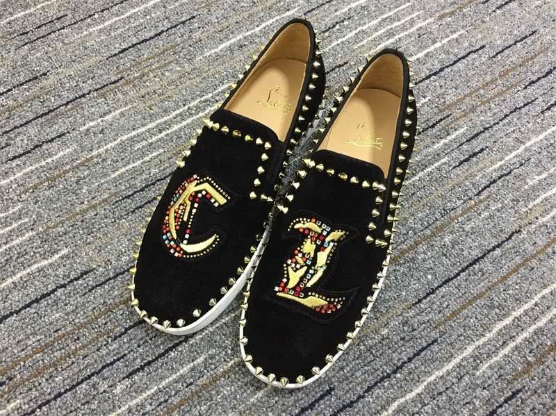 Christian Louboutin Pik Boat Black Sneakers Men Women 1