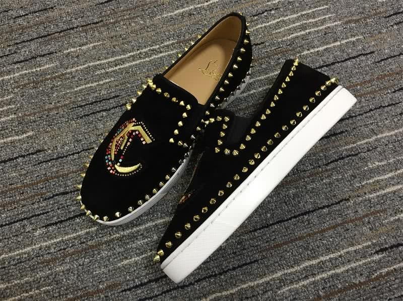Christian Louboutin Pik Boat Black Sneakers Men Women 3
