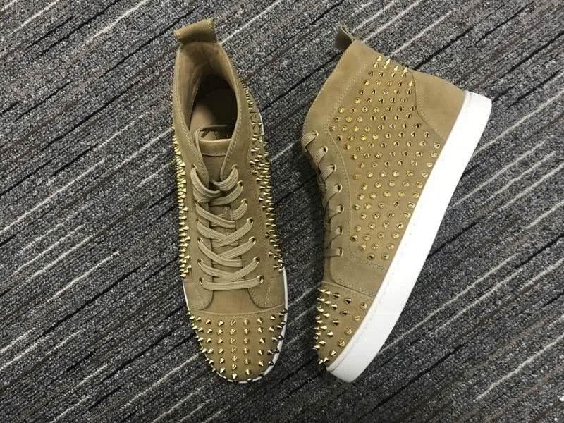 Christian Louboutin Louis Spikes Yellow Sneakers Men Women 5