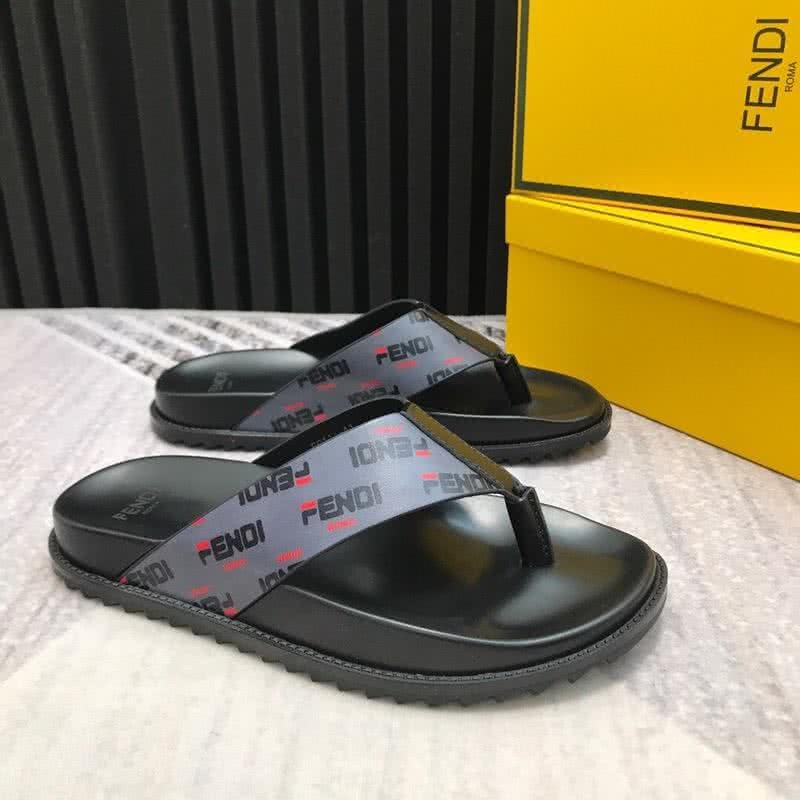 Fendi Flip Flops Light Blue Black Men 2
