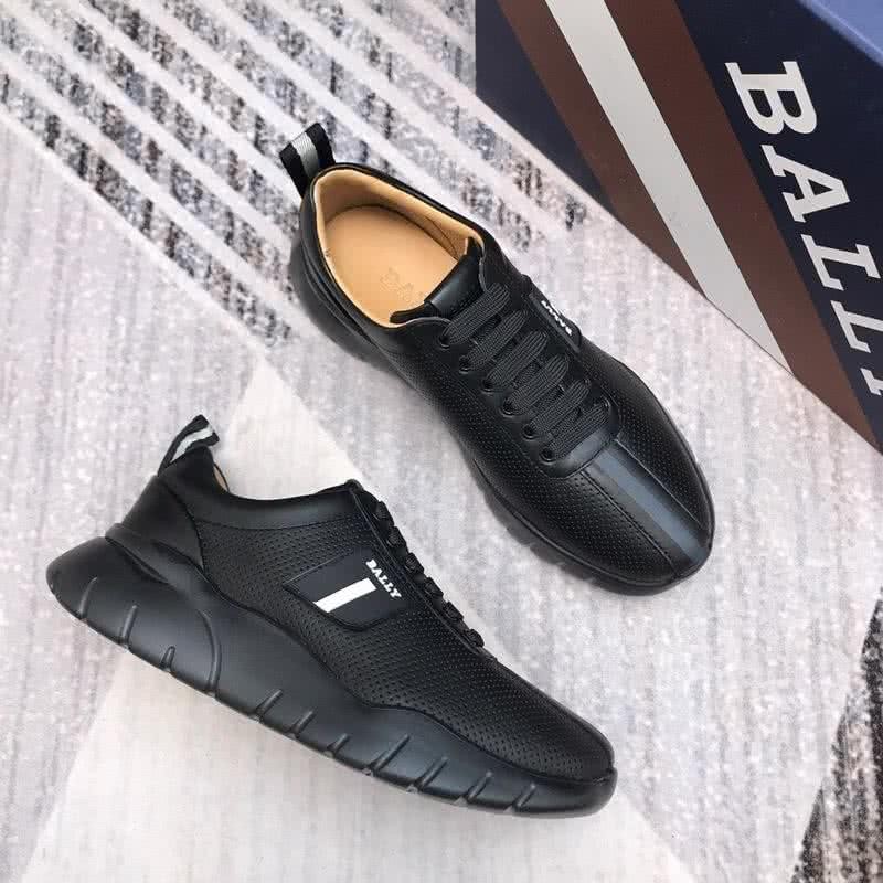 Bally Fashion Sports Shoes Cowhide Black Men 1