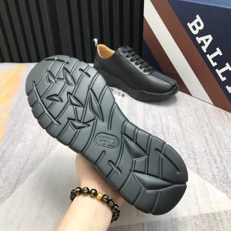 Bally Fashion Sports Shoes Cowhide Black Men 7