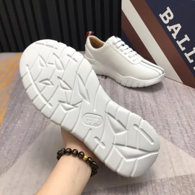 Bally Fashion Sports Shoes Cowhide White Men 6