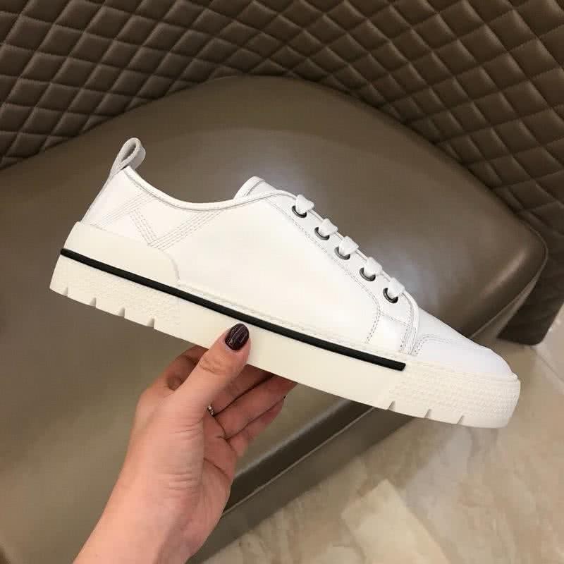 Hermes Fashion Comfortable Sports Shoes Cowhide White Men 6
