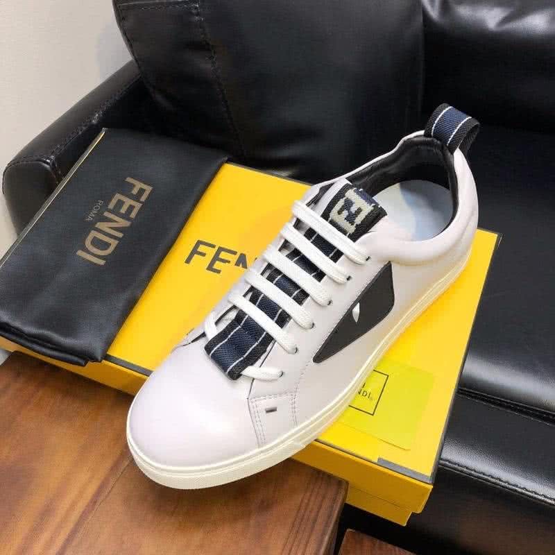 Fendi Sneakers Monster Black White Upper White Sole Men 5
