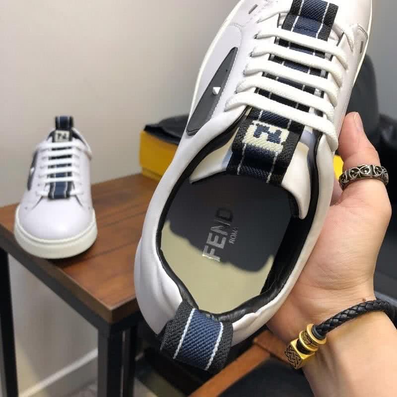 Fendi Sneakers Monster Black White Upper White Sole Men 8