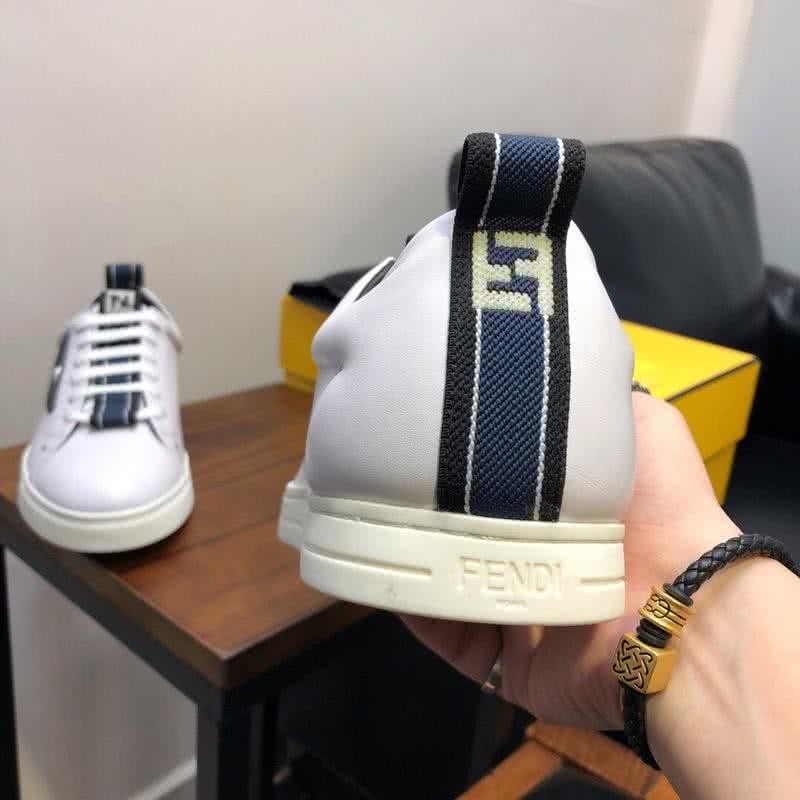 Fendi Sneakers Monster Black White Upper White Sole Men 9