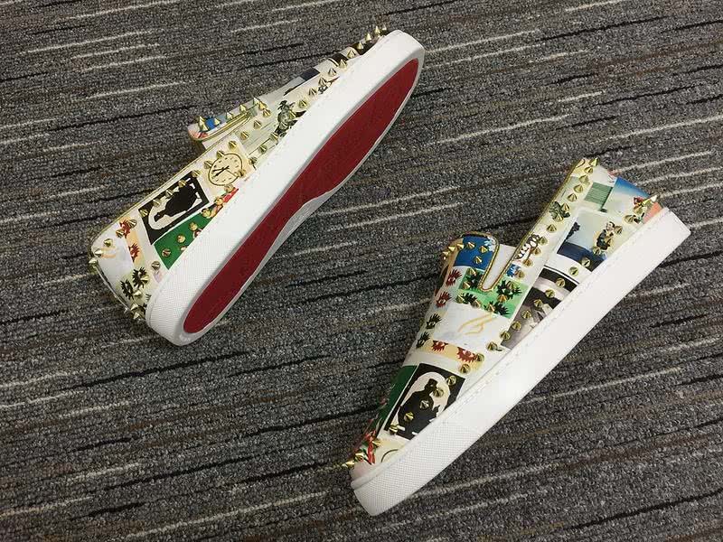 Christian Louboutin Pik Boat Loafers Yellow Men Women 7