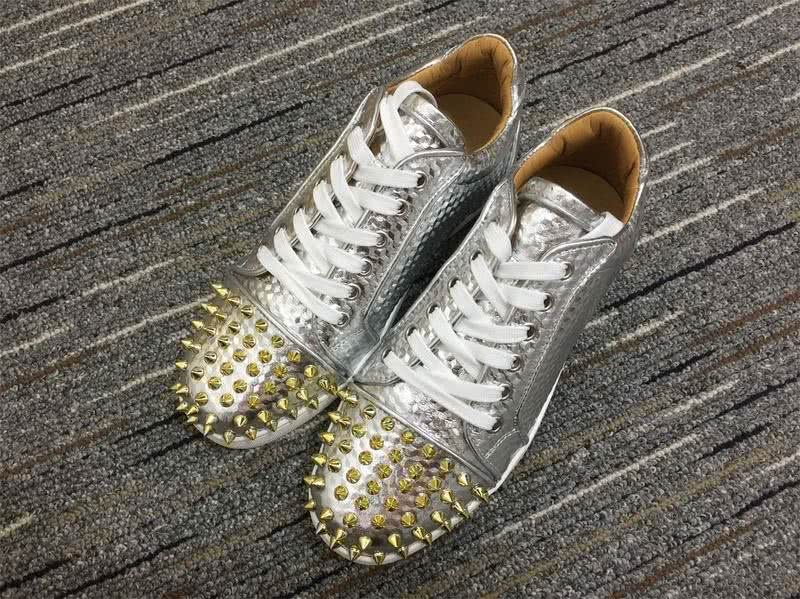 Christian Louboutin Low Sneaker Silver Men Women 1