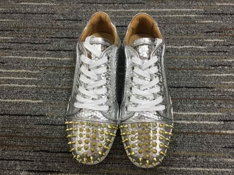 Christian Louboutin Low Sneaker Silver Men Women 2
