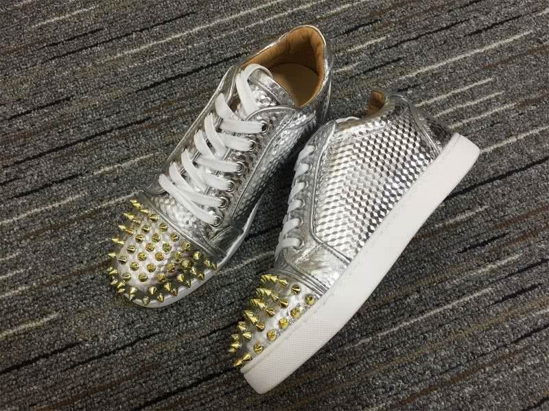 Christian Louboutin Low Sneaker Silver Men Women 3