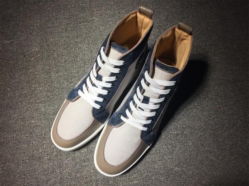 Christian Louboutin Cloth Sneaker Grey Men Women 1