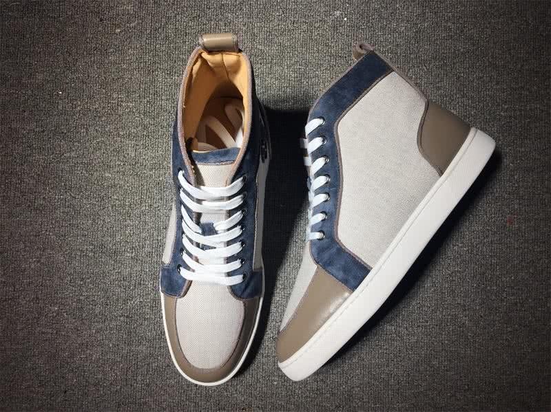 Christian Louboutin Cloth Sneaker Grey Men Women 5