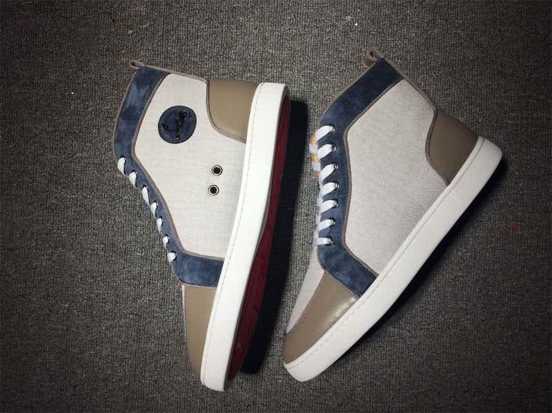Christian Louboutin Cloth Sneaker Grey Men Women 6