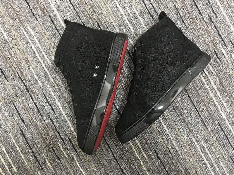 christian louboutin leather Black Sneakers Men Women 6