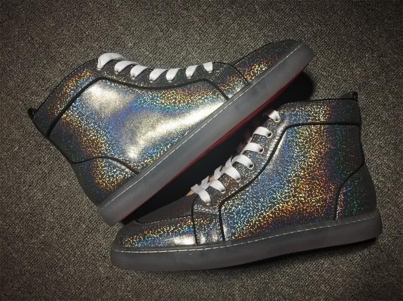 christian louboutin leather Black Sneakers Men Women 2