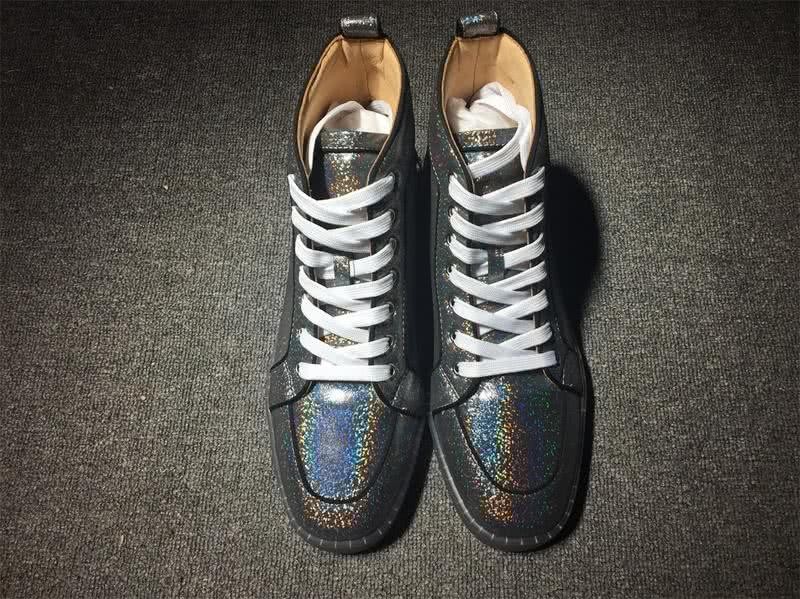 christian louboutin leather Black Sneakers Men Women 5