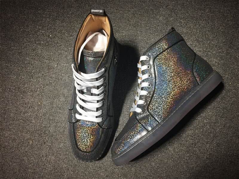 christian louboutin leather Black Sneakers Men Women 6
