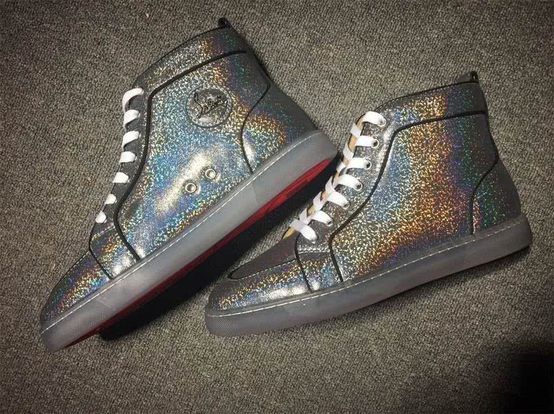 christian louboutin leather Black Sneakers Men Women 7