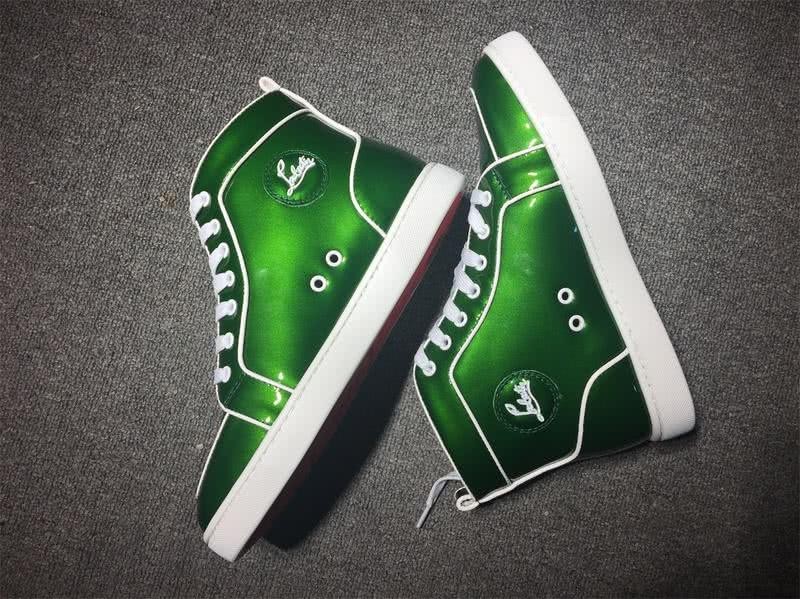 christian louboutin leather Green Sneakers Men Women 7