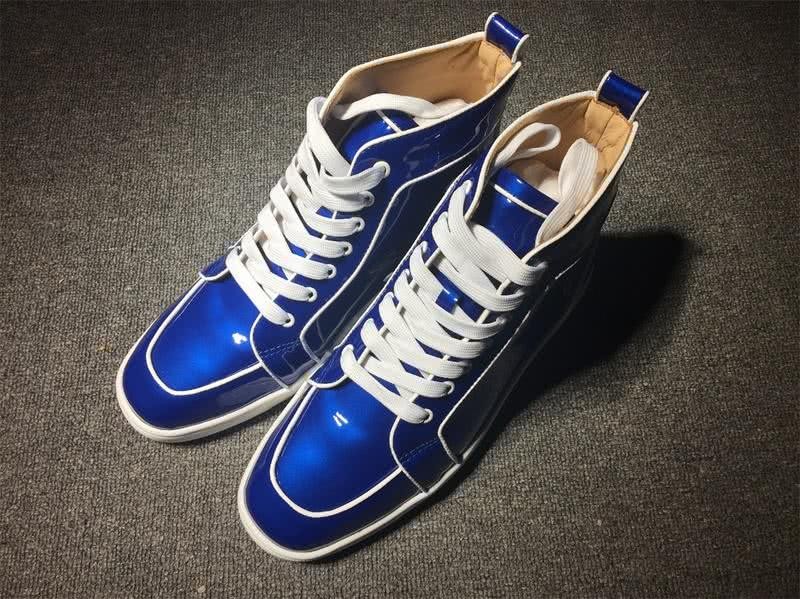 christian louboutin leather Blue Sneakers Men Women 1