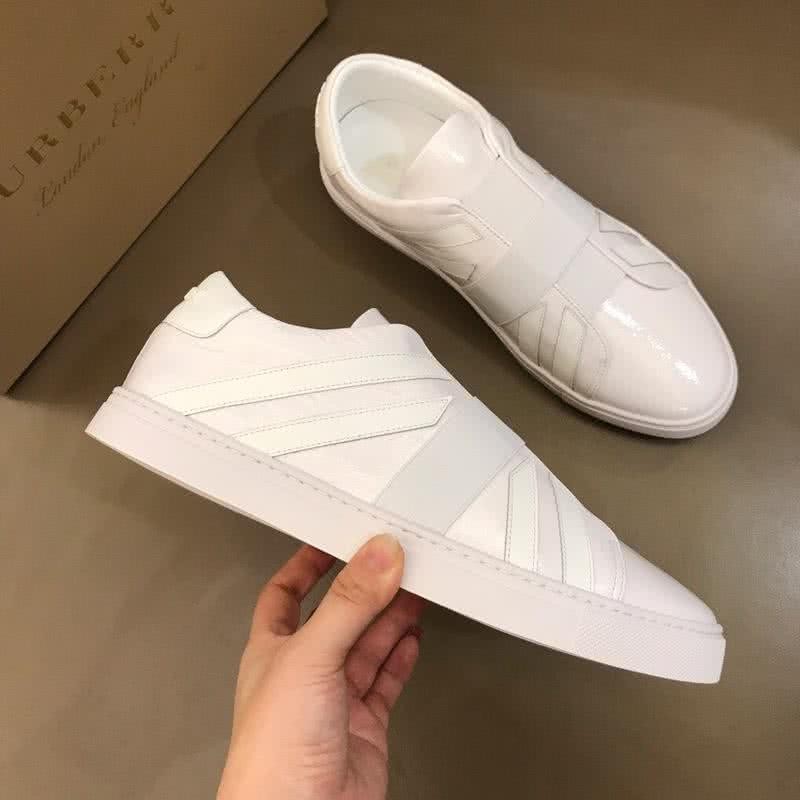 Burberry Fashion Comfortable Shoes Cowhide White Men 4