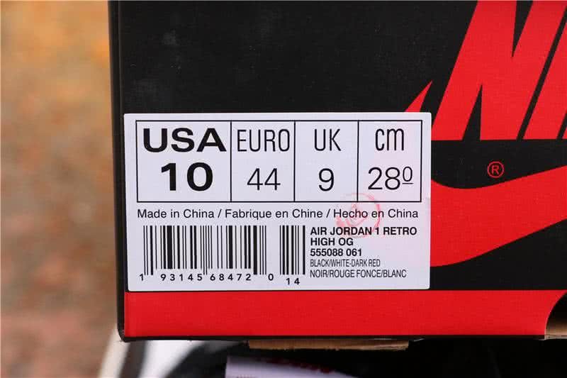 Air Jordan 1 Retro High OG Gym Red Black And White Men 13