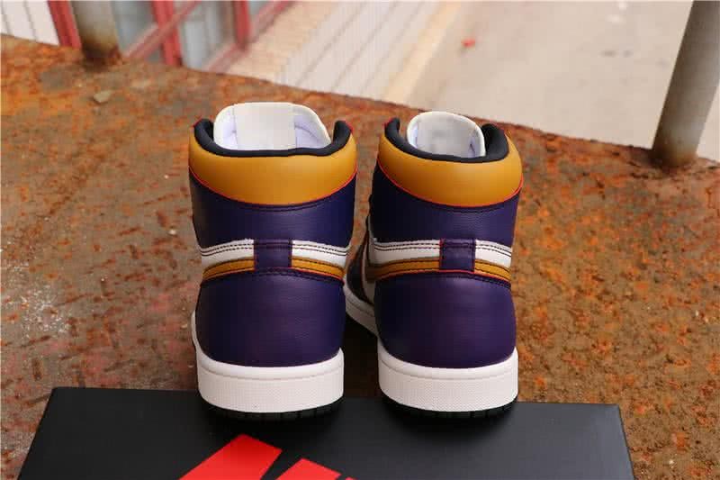 Nike SB x AirJordan1 High OG Court Purple White And Yellow Men 3