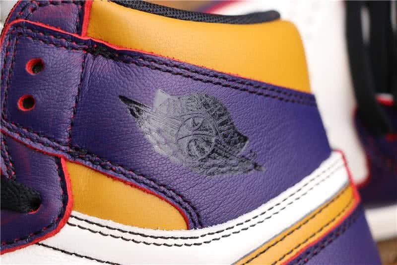 Nike SB x AirJordan1 High OG Court Purple White And Yellow Men 6