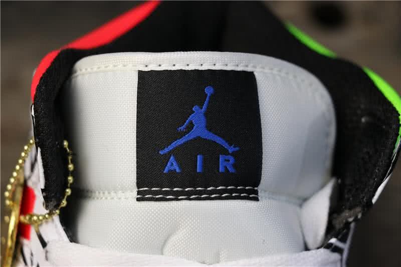 Air Jordan 1 MID White Red And Green Men 5