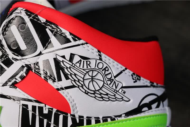 Air Jordan 1 MID White Red And Green Men 10